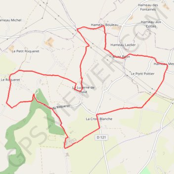 Trace GPS Sainte croix-hague, itinéraire, parcours
