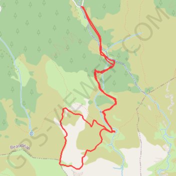 Trace GPS Crête de Conques - Beaudéan, itinéraire, parcours