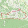 Trace GPS Lacoste-Cerisiers en fleurs, itinéraire, parcours