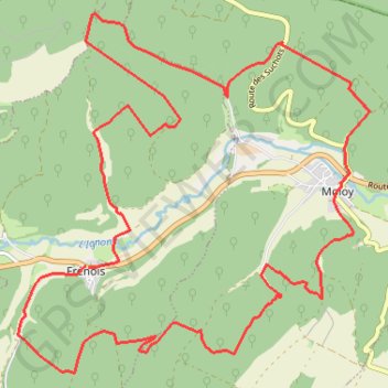 Trace GPS Vallée de l'Ignon - Frénois, itinéraire, parcours