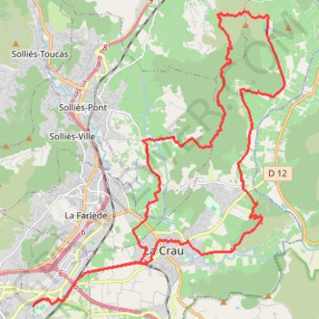 Trace GPS La Navarre - La Garde, itinéraire, parcours