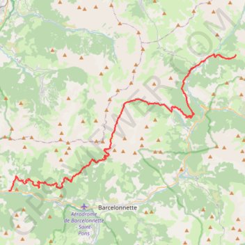 Trace GPS GR6 De Méolans Revel (Alpes-de-haute-provence) à Fouillouse (Hautes-alpes), itinéraire, parcours