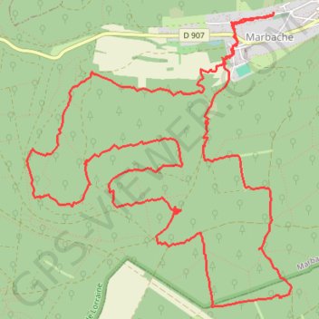 Trace GPS La Marbichonne, itinéraire, parcours