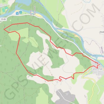 Trace GPS Collonges-la-Rouge, La vallée de la Dordogne (Carennac), itinéraire, parcours