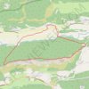Trace GPS Les cretes du Bauroux, itinéraire, parcours