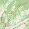 Trace GPS Montagne du Larmont, itinéraire, parcours