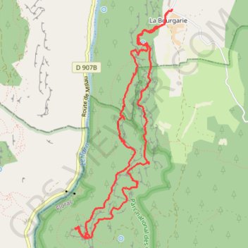 Trace GPS Cinglegros par le Pas de l'Arc, itinéraire, parcours