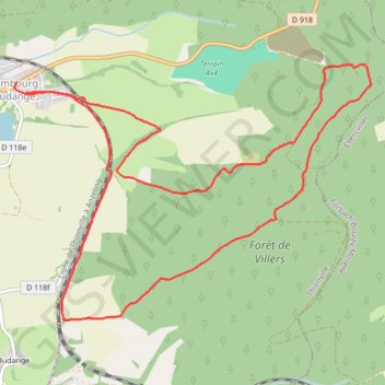 Trace GPS Hombourg Budange, itinéraire, parcours