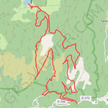 Trace GPS Col de Mouzoulès - Col des Portes - Lac des Pises - le Caladon, itinéraire, parcours