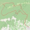 Trace GPS Le mourre negre de Cabrieres, itinéraire, parcours