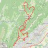 Trace GPS Chamechaude Saint Eynard, itinéraire, parcours