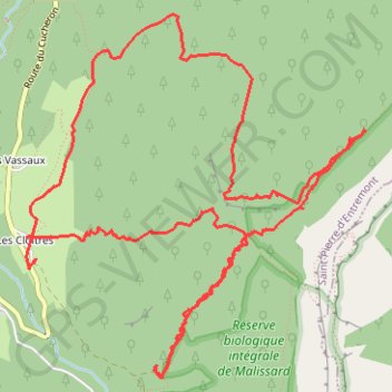 Trace GPS Col de Fontanieu, Combe W en boucle (Chartreuse), itinéraire, parcours