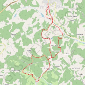 Trace GPS La Thenonaise, itinéraire, parcours