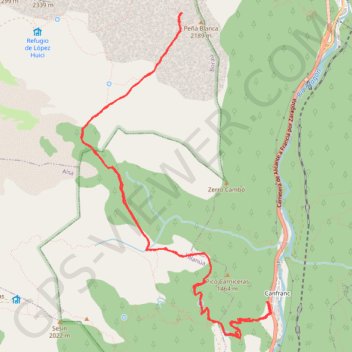 Trace GPS Grotte glacée de Lécherines, itinéraire, parcours