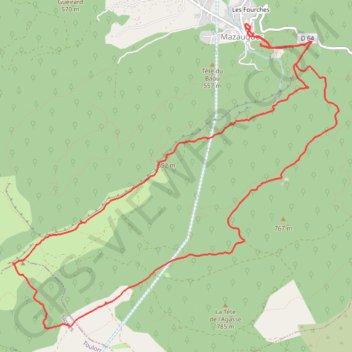 Trace GPS Plateau d'Agnis, Mazaugues, itinéraire, parcours