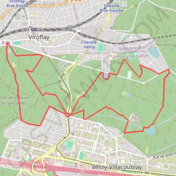 Trace GPS Forêt de Meudon, itinéraire, parcours