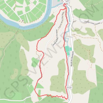 Trace GPS Point de vue sur le cingle de Luzech, itinéraire, parcours
