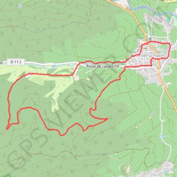 Trace GPS Ammerschwihr, itinéraire, parcours