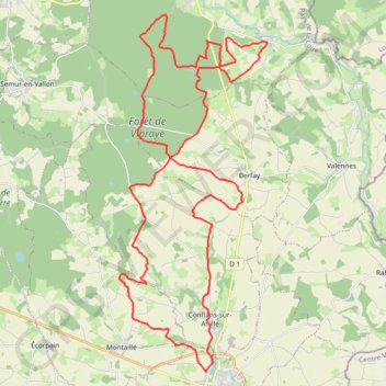 Trace GPS La Denis Leproux - Saint-Calais, itinéraire, parcours