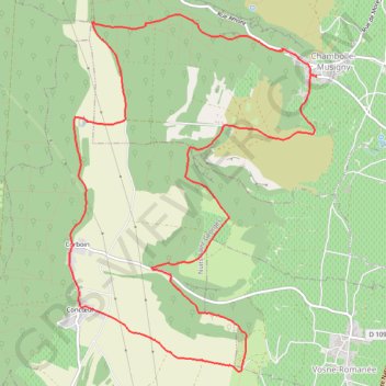 Trace GPS Entre deux Monts, itinéraire, parcours