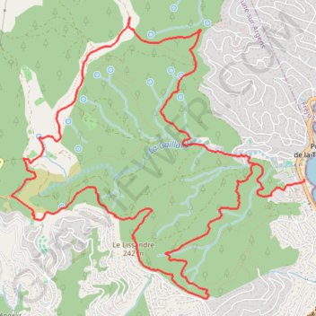 Trace GPS Tour du vallon de la Gaillarde - Saint-Aygulf, itinéraire, parcours