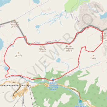 Trace GPS Pic du Port ou de Font Blanca, itinéraire, parcours