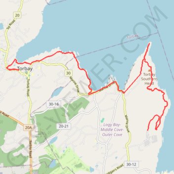 Trace GPS East Coast Trail - Silver Mine Cobbler Path, itinéraire, parcours