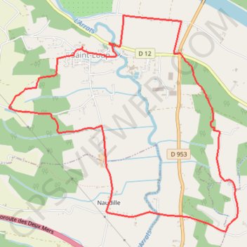 Trace GPS Circuit de Cachepiot - Saint-Loup, itinéraire, parcours
