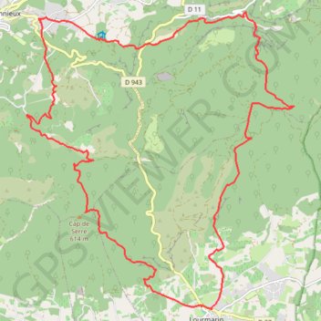 Trace GPS Luberon - Charnière du Grand et Petit Luberon, itinéraire, parcours