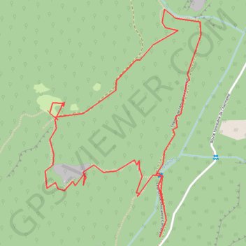 Trace GPS Cabane de Grand Champs en boucle (Chartreuse), itinéraire, parcours