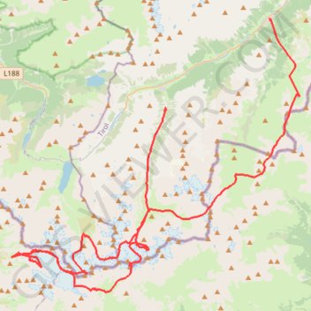Trace GPS Silvretta raid, itinéraire, parcours