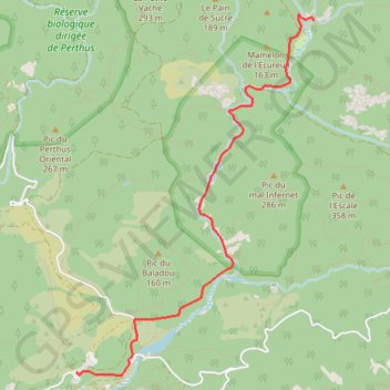Trace GPS Le lac de l' Ecureuil - Massif de l'Esterel, itinéraire, parcours