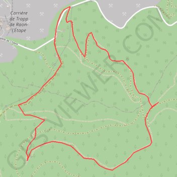 Trace GPS Chavré roche Saint Blaise, itinéraire, parcours