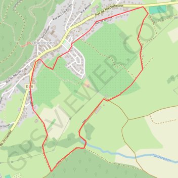 Trace GPS Circuit Paysager Oberbronn, itinéraire, parcours