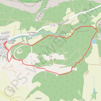 Trace GPS Entre Roc et Estang, itinéraire, parcours
