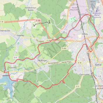 Trace GPS Chemins du Cœur des Vosges - Les écluses, itinéraire, parcours