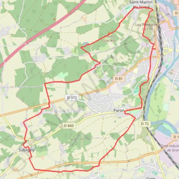 Trace GPS Circuit de Saint-Bond, itinéraire, parcours