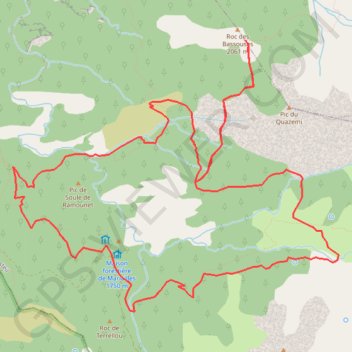 Trace GPS Col ségalés, itinéraire, parcours