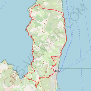 Trace GPS Corse J7 Barbières, itinéraire, parcours