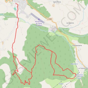 Trace GPS Seyne - Grand-Puy, itinéraire, parcours