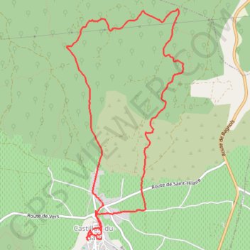 Trace GPS Castillon, itinéraire, parcours