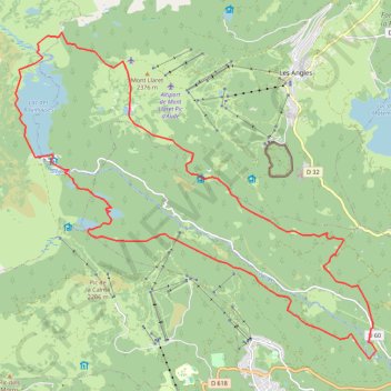 Trace GPS Capcir variante Mont Llaret, itinéraire, parcours