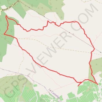 Trace GPS Saint-Anne du Castellet - La Font de Marc, itinéraire, parcours