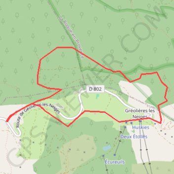 Trace GPS Les pivoines de Gréolières-les-Neiges, itinéraire, parcours