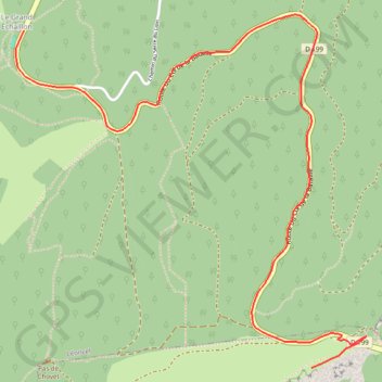 Trace GPS Du Grand Echaillon au Col de la Bataille, itinéraire, parcours