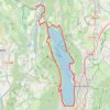 Trace GPS Circuit vélo : Tour du lac du Bourget, itinéraire, parcours