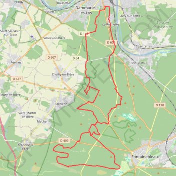 Trace GPS Sortie avec VTT LA ROCHETTE, itinéraire, parcours