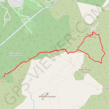 Trace GPS Saint Jean du Puy, itinéraire, parcours