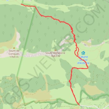 Trace GPS Col d'Espadres, itinéraire, parcours