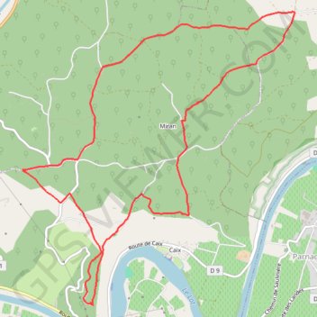 Trace GPS Luzech-Impernal, itinéraire, parcours